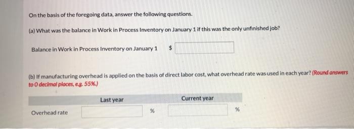 Company is shown below. Job No. 92 Direct Materials Direct Labor For