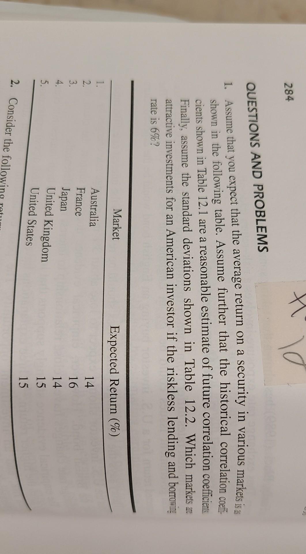 Old MathJax webview t 284 10 QUESTIONS AND PROBLEMS 1. Assume that