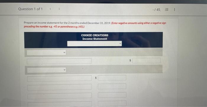 and adjusting entries, Natalie prepared the following adjusted trial balance Usinut the