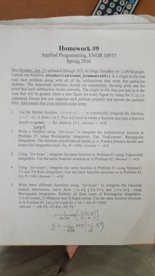 please use matlab to solve 1 to 5 and include the