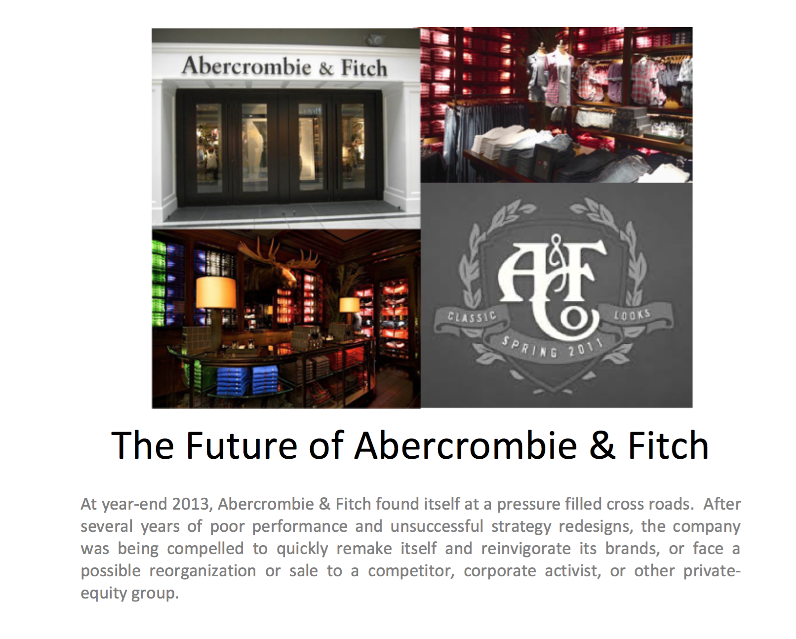 Abercrombie & Fitch Case Study - Need help answering Q6 (LBO -