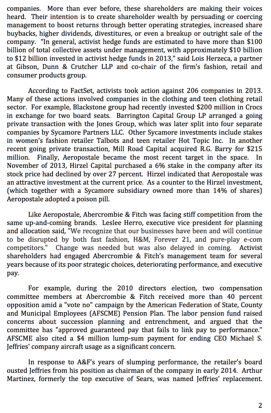 Abercrombie & Fitch CLASSIC LoOKS ING 201 The Future of Abercrombie &