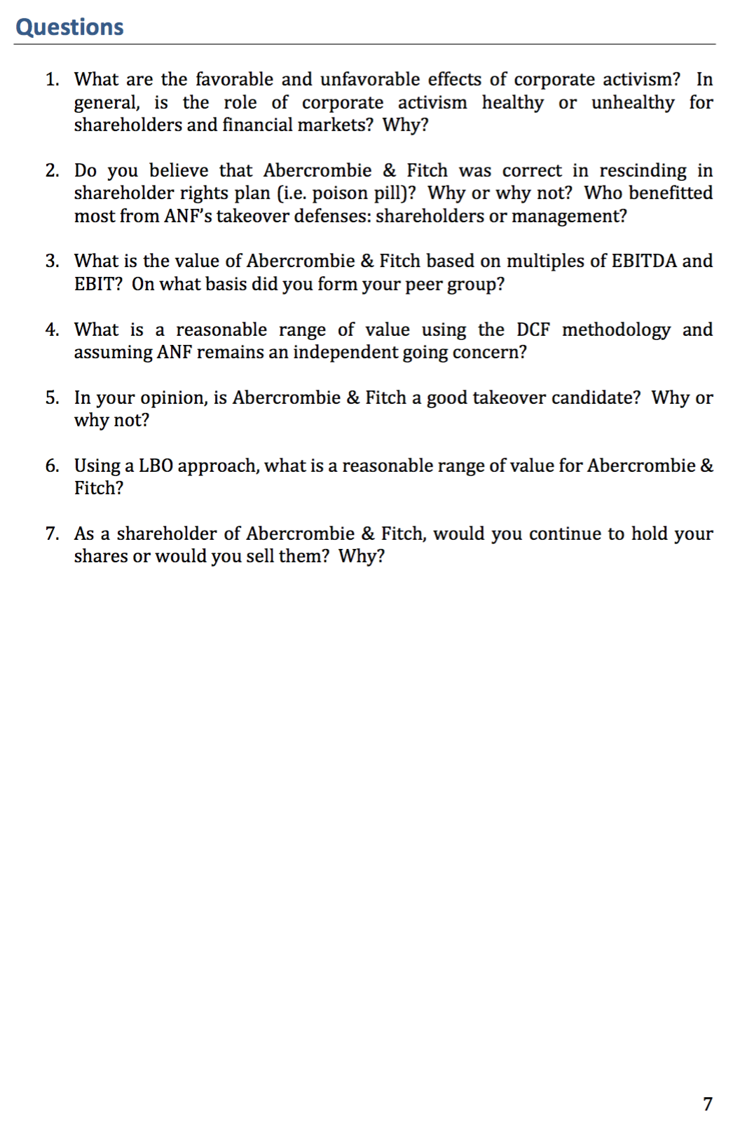 corporate activist, or other private- equity group