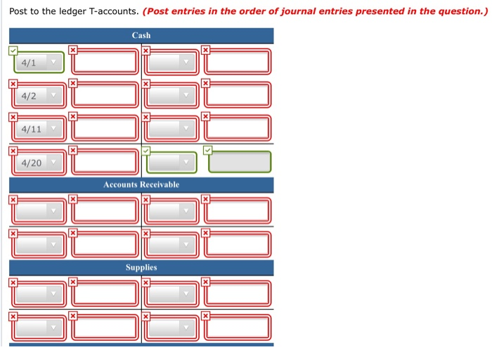 the business, these events and transactions occurred: Apr. 1 Stockholders invested $18,000