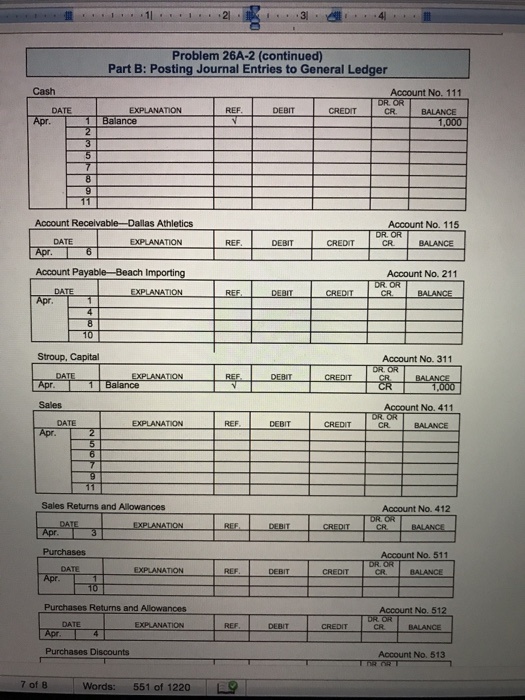 Journalize and post purchase and sales transactions for a merchandising business using