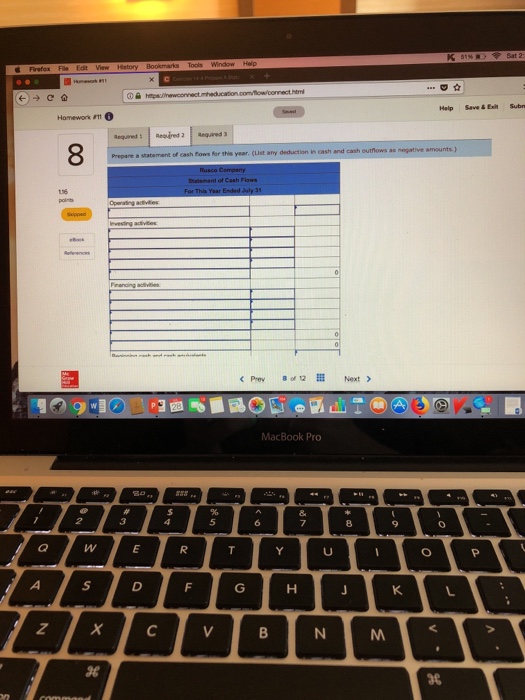 As can be seen from the following statements, only $24,000 in cash