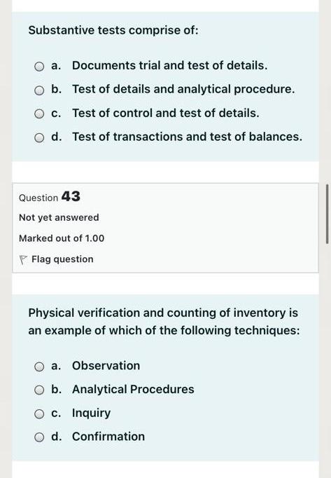 will rate you The Auditor prepares a disclaimer of opinion: a. When