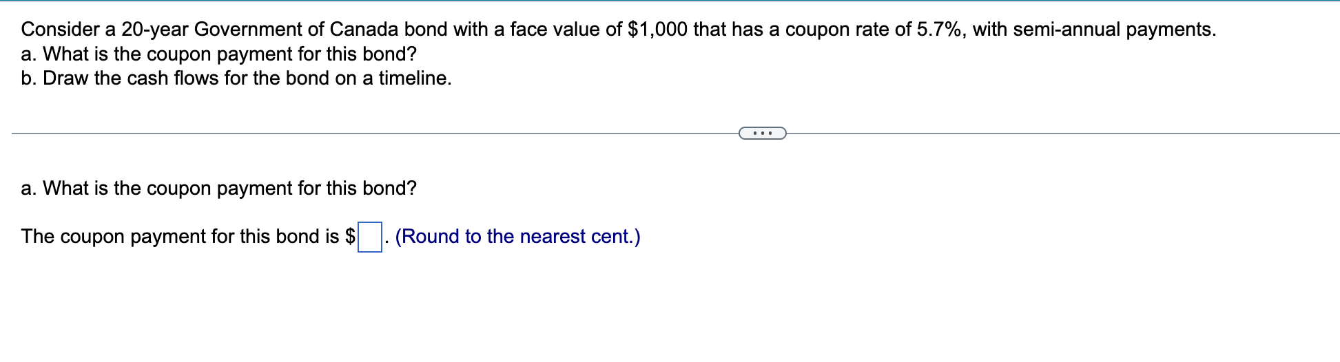  answer a-b please!Consider a 20-year Government of Canada bond with a