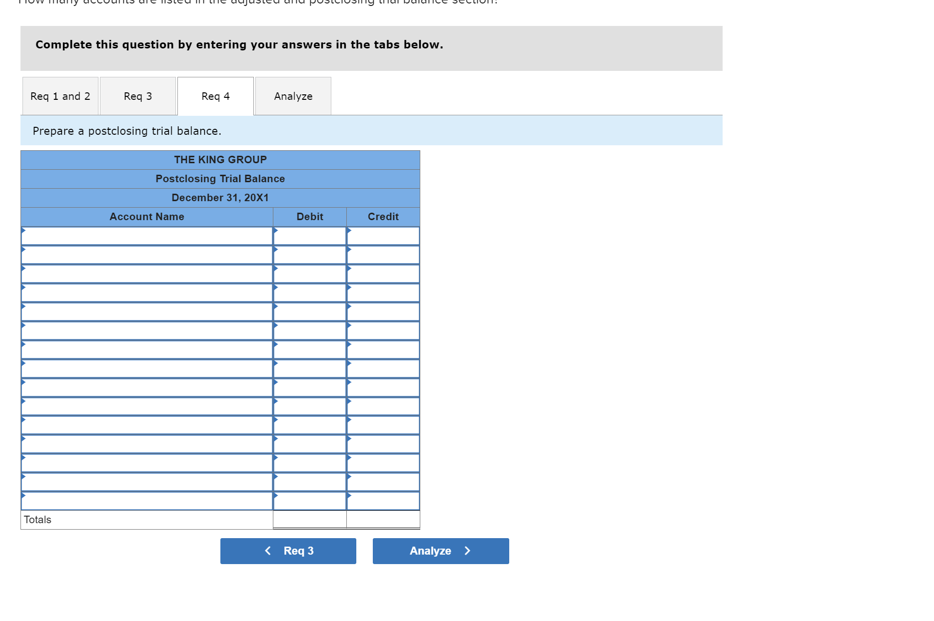 in the general journal (transactions 1-3). 2. Record the closing entries in