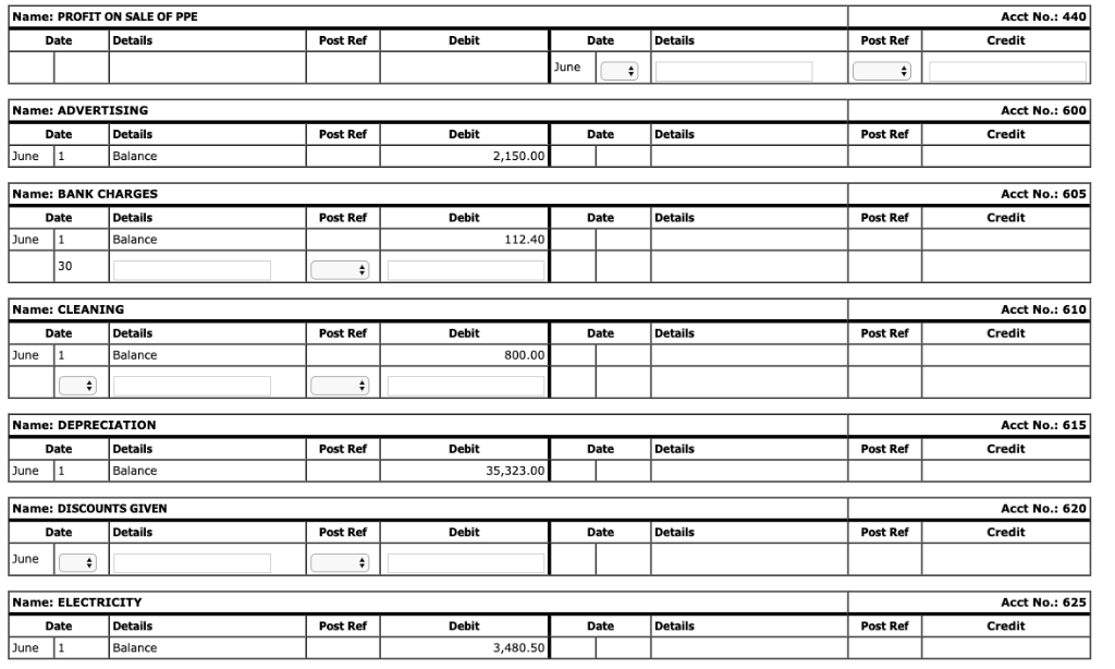 the respective journals (e.g. When posting to Accounts Payable 200 from the
