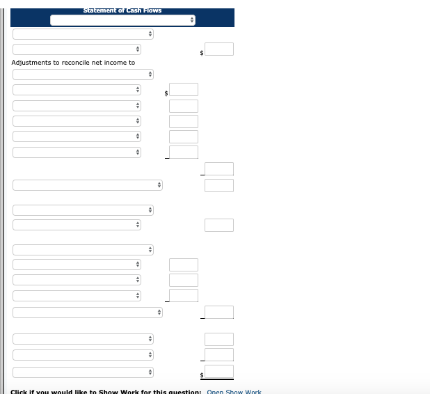Question: Problem 12-7A (Part Level Submission) Presented below are the financial statements