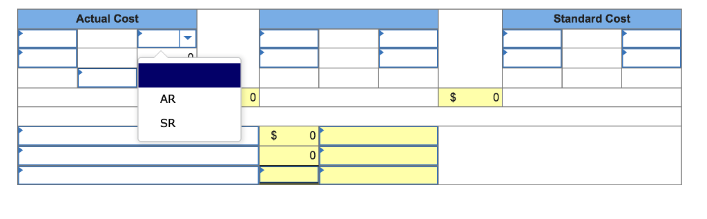 Direct materials quantity variance Total direct labor variance Total direct materials variance