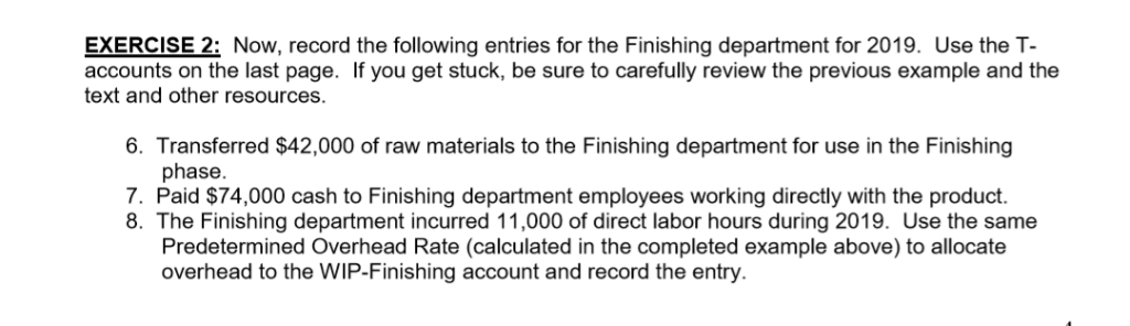 Exercise 2: Step 9. What is the Cost per Equivalent Unit? See
