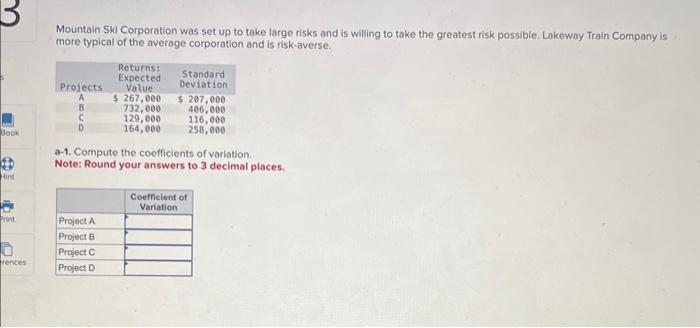  Mountain Ski Corporation was set up to take large risks and