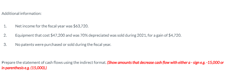 amounts that decrease cash flow with either a - sign e.g. -15,000