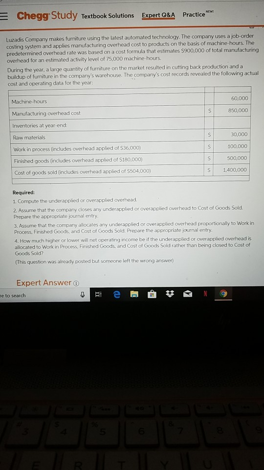 In the chegg problem below for ques 4 answer why would the