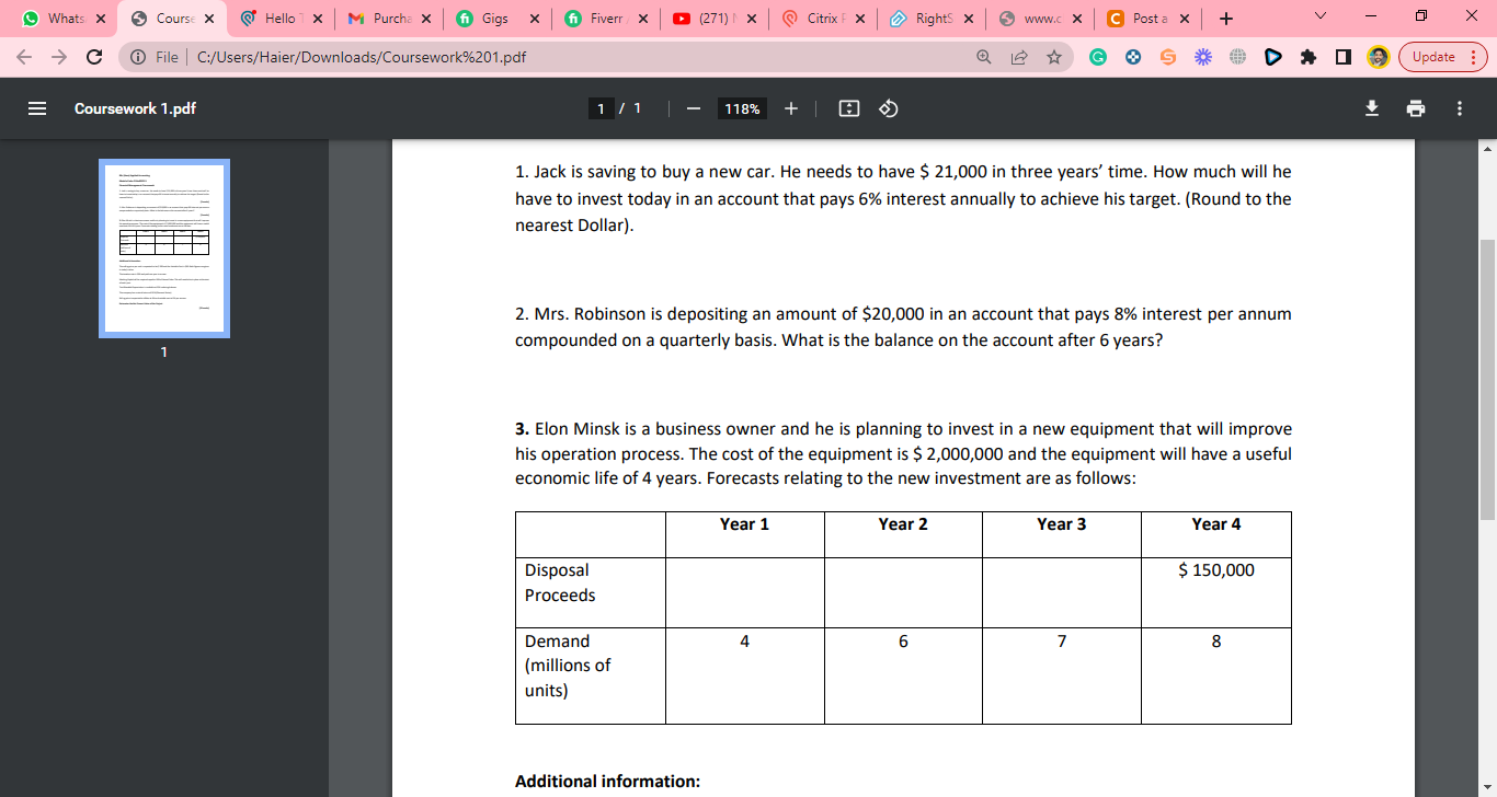 Please solve it with all requirements please all questions 1. Jack is
