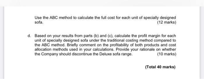 question and not two separate ones. All of the information should be