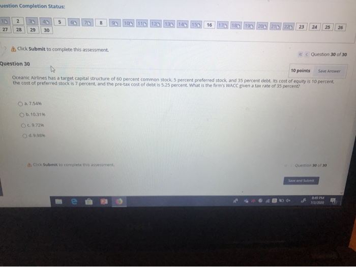  uestion Completion Status: 10 2 5 70 8 96 31 29