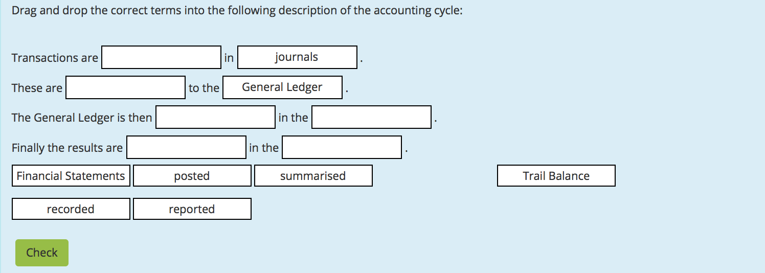  Drag and drop the correct terms into the following description of