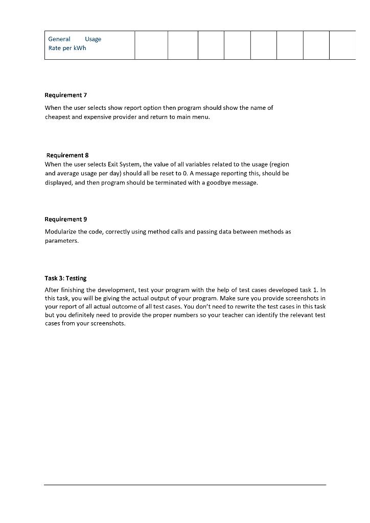 Task 1- Design This stage requires you to prepare documentation that describes