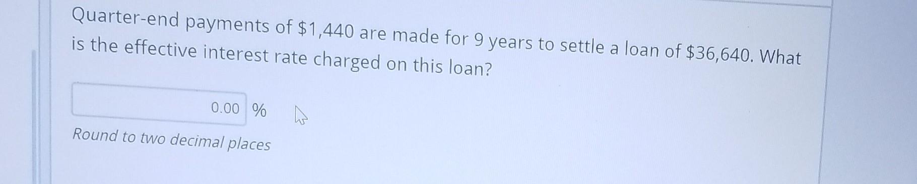 of a 6 year lease that requires payments of $650 at the