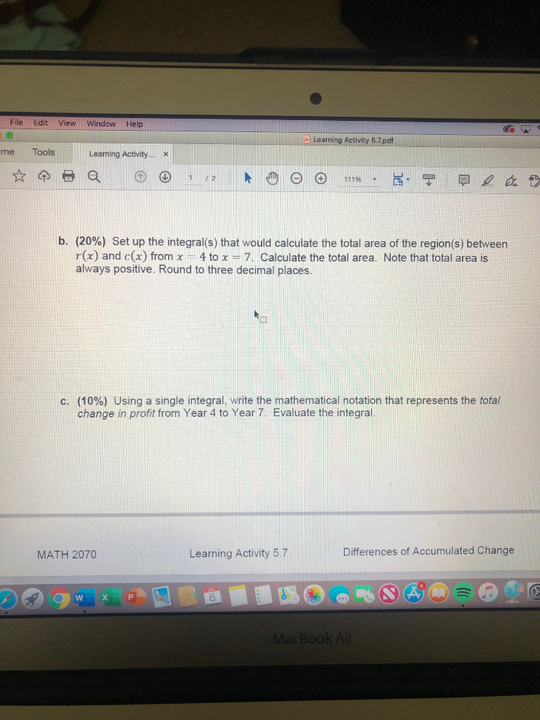Learning Activity x 12 111% LEGE @ - 1. The figure shows