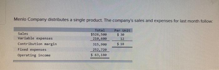 please only answer 3-b , 4, and 5 Menlo Company distributes a