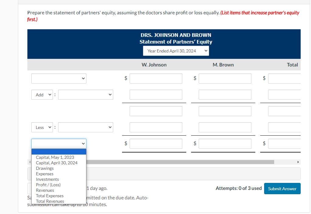 Current Attempt in Progress The medical practice of Dr. W. Johnson and
