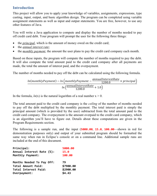 How can I write this Java application correctly? I inserted the question