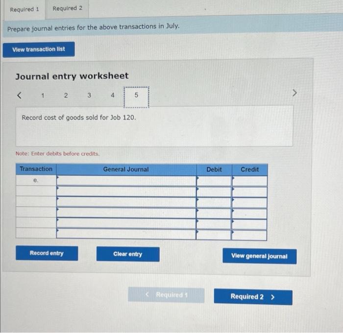 Job 120 is sold (on account) for $31,500, Job 121 is started