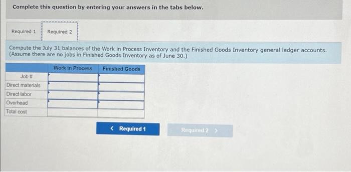 and completed, and Job 122 is started and still in process at