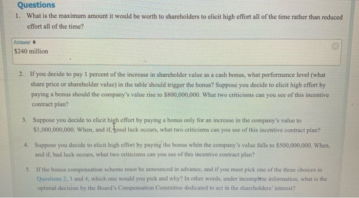  Questions 1. What is the maximum amount it would be worth