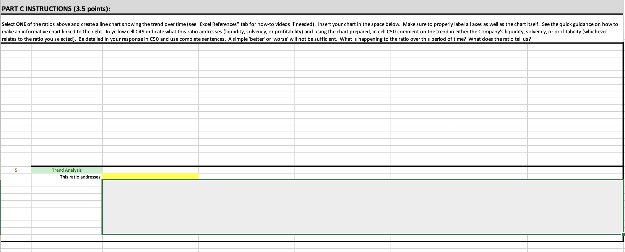 the answers from Assignment 2 for the Company you selected, which are