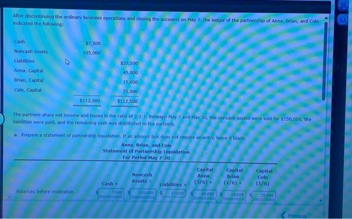  Check work for Part A and complete B After discontinuing the
