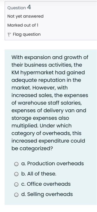 concerned with: O a. the recording of all the costs incurred in