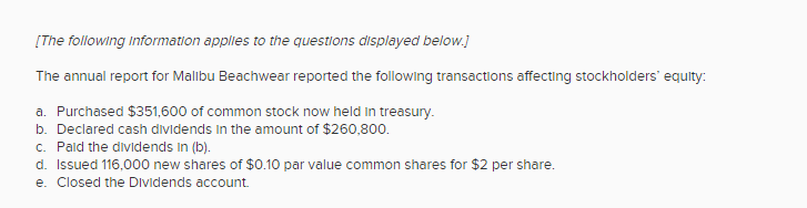 6. a. b. c. d. e. [The following Information applies to