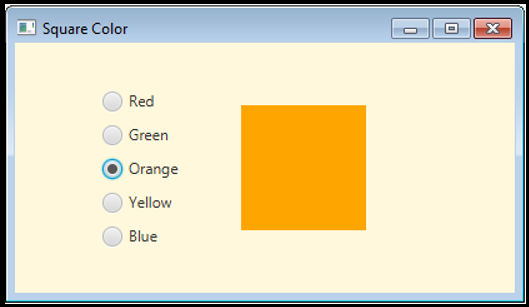 is initially red and can be defined as: square = new Rectangle(100,