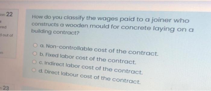  Son 22 + red How do you classify the wages paid