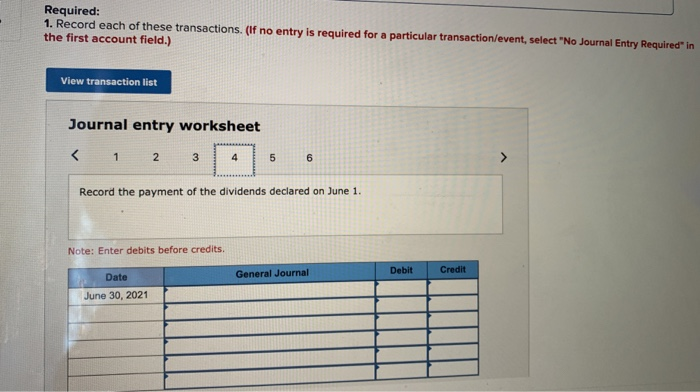 of common stock have been issued. The following transactions affect stockholders' equity