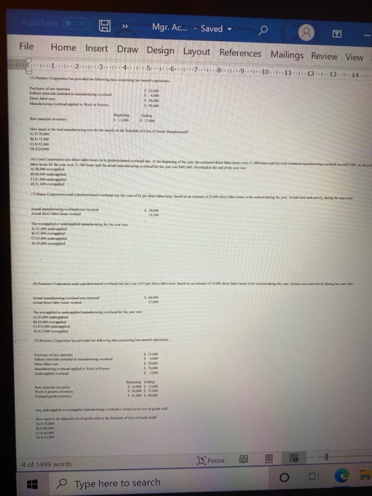  AutoSave T >> Mgr. Ac.. Saved File Home Insert Draw Design