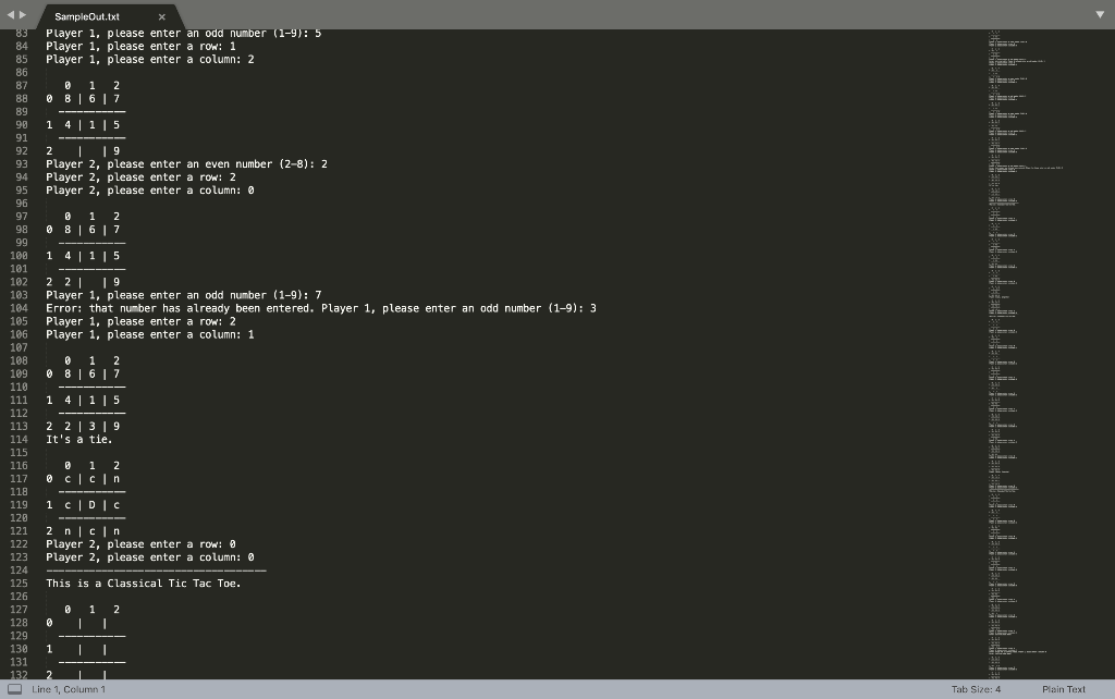 ultimate meta tic-tac-toe game, we have a mixture of tic-tac-toes. Each local