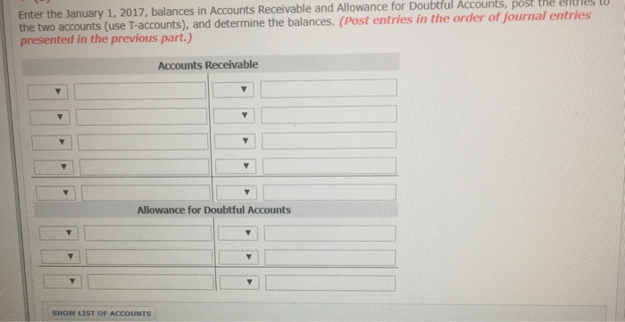 reported the following information on its balance sheet. Accounts receivable Less: Allowance