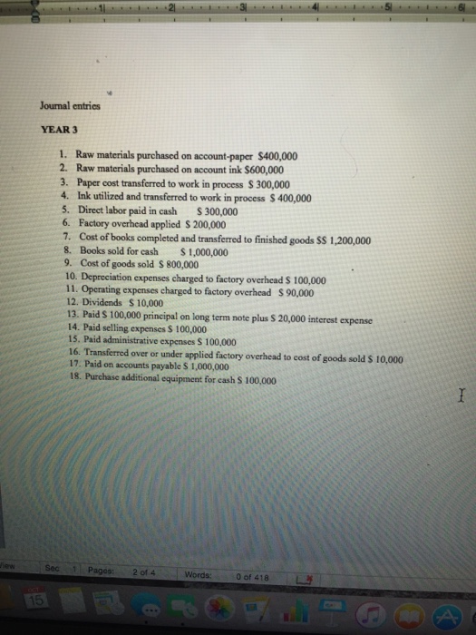 Can someone helps me to journalized this ? Raw materials purchased