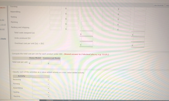 extinquisher and (2) a commercial fire extinguisher. The home model is a