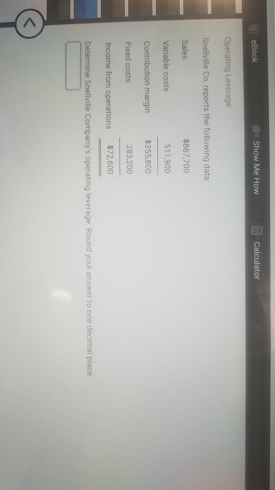 variable cost per unit and (b) the total fixed cost. Round all