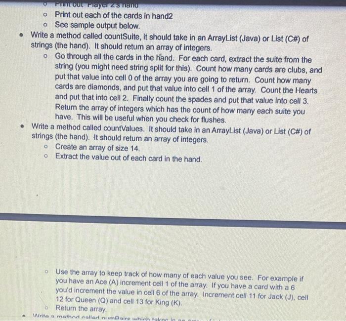 PlayingCards.cs and Program.cs I only need you to create Poker.cs file. Code