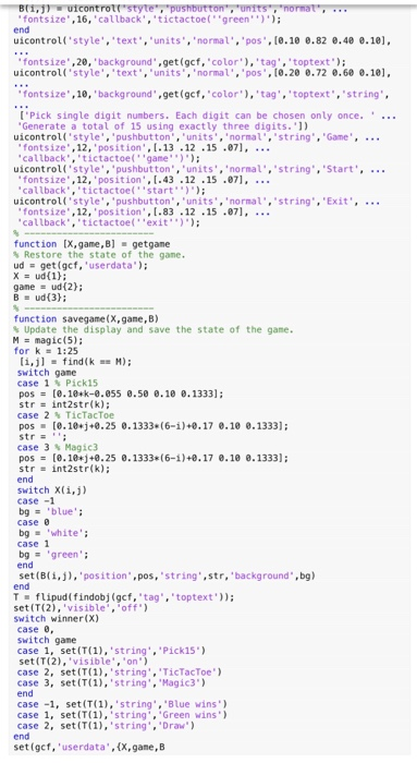 'background',get (gcf, 'color,'tag,'toptext) fontsize,10, 'background' get(gcf,'color,'tag,'toptext,"string ['Pick single digit numbers. Each digit
