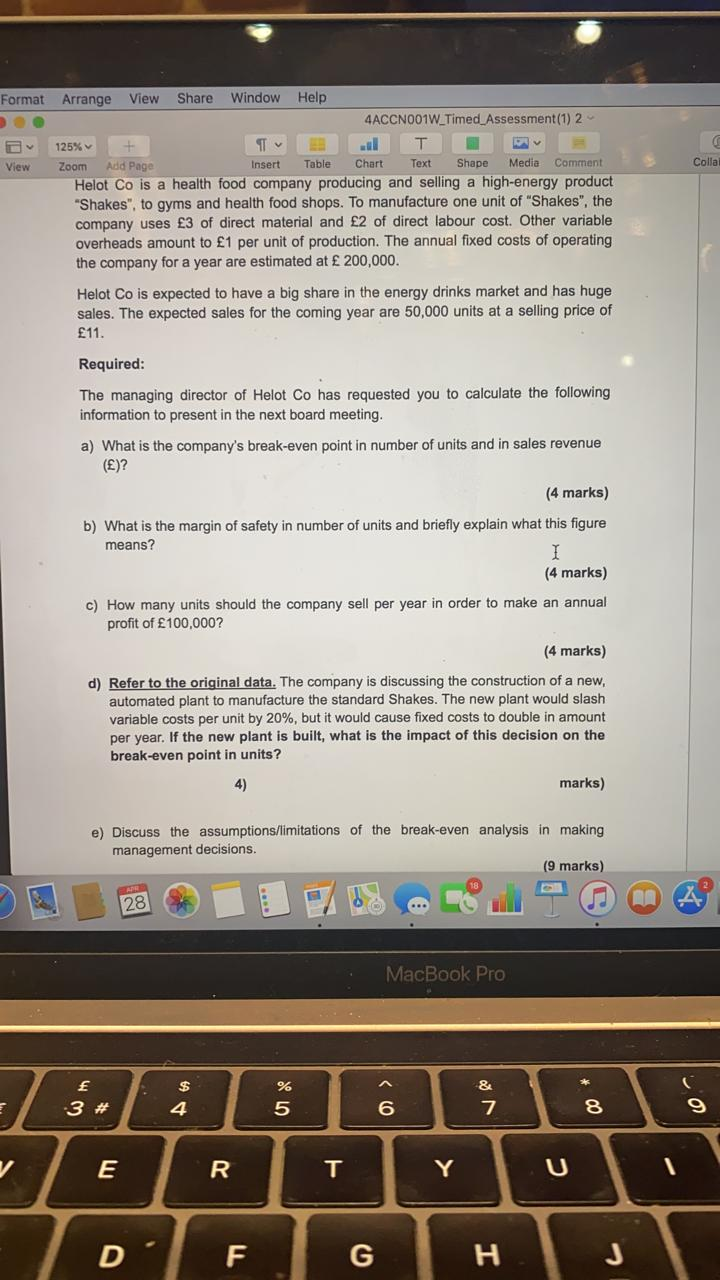 Please Solve this 2 questions ASAP. Thanks Colla Format Arrange View