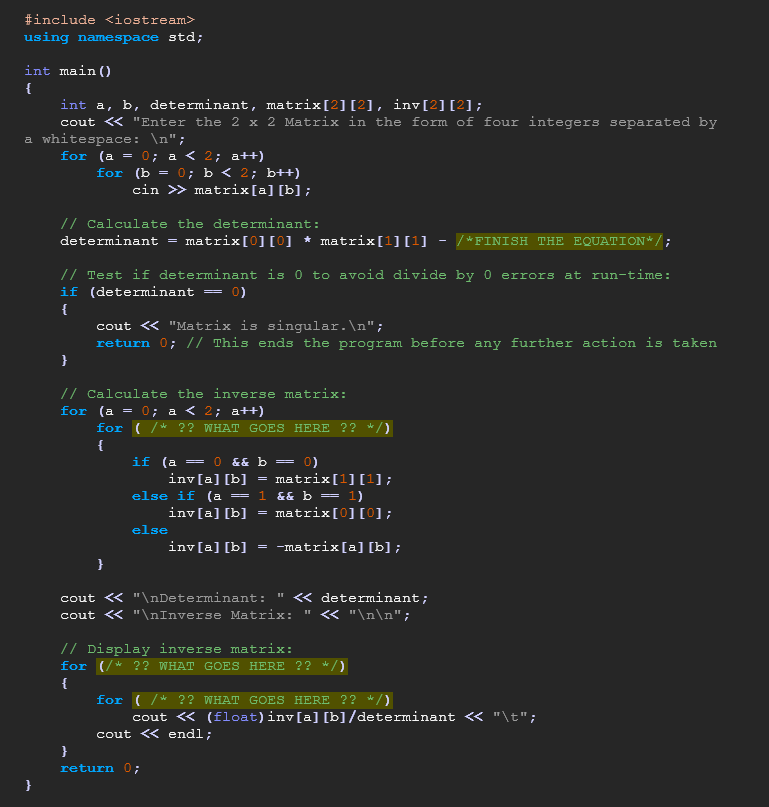 C++: The Hill Cipher is a cryptographic algorithm that uses matrix inversions
